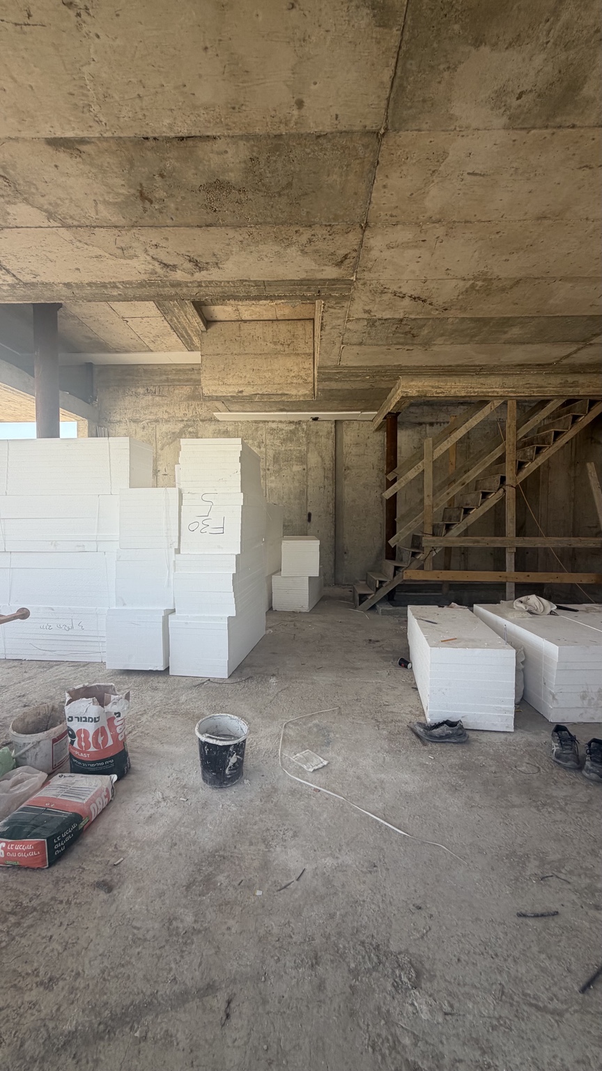 Interior concrete shell during construction